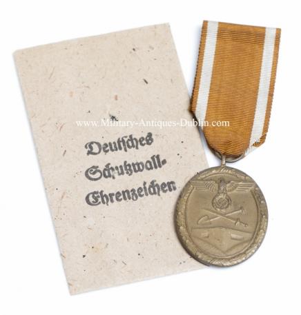 Westwall Medal & Paper Packet