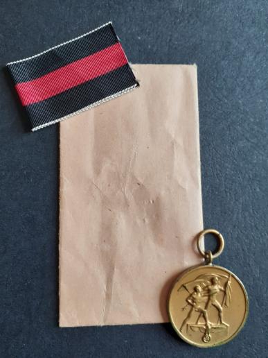 Sudetenland Medal with Paper Packet
